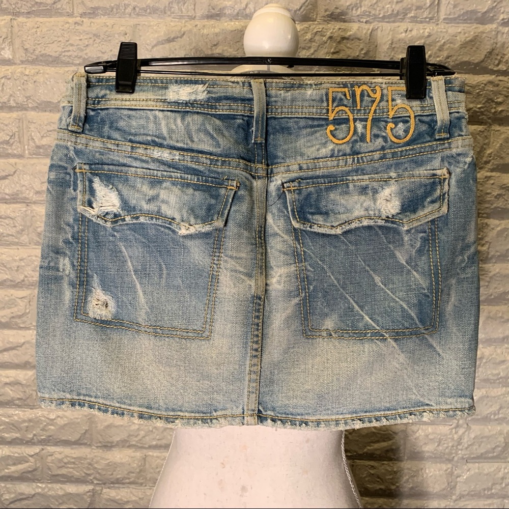 579 Mini Jean Skirt
